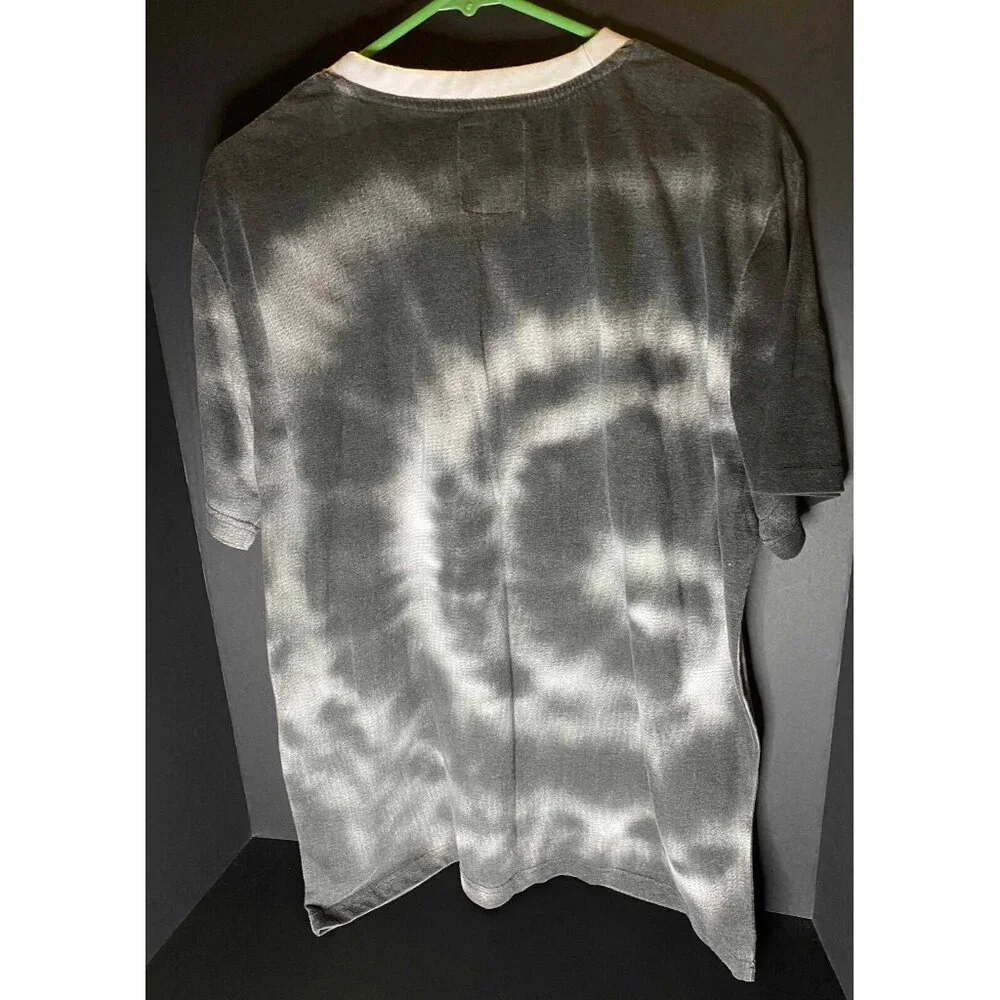 Ecko Unltd. Black White Tie Dye T-Shirt Mens XL Graphic Hip-Hop Tee Y2K - Picture 3 of 8